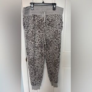 Athleta Balance Printed Jogger Pant, Heather Grey Medium